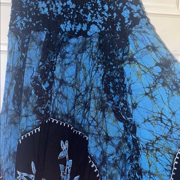 Sakkas Blue and Black Floral Dress - Picture 8 of 10